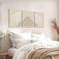 Jesus Christian Wall Art Set of 3 Canvas Prints Framed 12x16