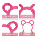 Yolyoo 3pcs Chipmunk Mouse Ears Headband Rose Red Standard Size