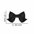 Hair Bow Clips for Women & Girls 4PCS Pink Black Bow Knot Hair Barrette