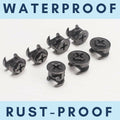Party Animals Cam Locks Furniture Eccentric Wheels 20Pcs 12x11mm Black