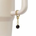 Wabogove Stanley 1pc Silicone Straw Topper & Letter L Charm 30&40oz Tumbler