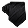 Barry.Wang Silk Men Striped Necktie Tie Clip Blush Pink Size One Size