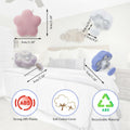 6pcs Star Shaped Duvet Pins Clips Comforter Holder Double-Sided Blue