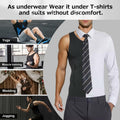 Casey Kevin Men’s Sleeveless Gynecomastia Compression Shirt Body Shaper Grey XXL