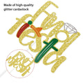 Final Fiesta Cake Topper Bachelorette Mexican Theme Bridal Shower Gold