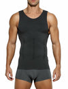 Casey Kevin Men’s Sleeveless Gynecomastia Compression Shirt Body Shaper Grey XXL