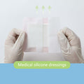 Pointmass 5 Pack 4"x4" Silicone Foam Dressing Waterproof Wound Care OPEN BOX