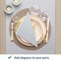 PAW Decor Collection Airlaid Paper Napkins 16x16 Silver 50 Pieces