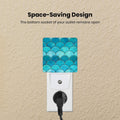 Caifujiqi Night Light Plug-in Dusk to Dawn Sensor White LED Plastic Modern