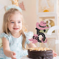 Cowboy 5th Birthday Cake Topper Western Party Decorations for Boys & Girls
