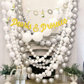 Sursurprise Pearls & Prosecco Bridal Shower Banner Bachelorette Wedding Decor