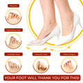 Kubbar Orthopedic Toe Spacers Bunion Corrector Hammer Toe Straightener 2 Pairs
