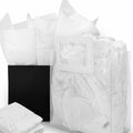MR FIVE White Glitter Tissue Paper 14x20in 100 Sheets White Sparkle