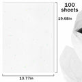 MR FIVE White Glitter Tissue Paper 14x20in 100 Sheets White Sparkle
