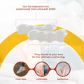 Kubbar Orthopedic Toe Spacers Bunion Corrector Hammer Toe Straightener 2 Pairs