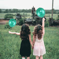 QIKOOLAA Pearl Green 12in Latex Balloons 120 Pack Green Christmas Party