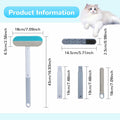 Generic Pet Hair Remover Glove 4-in-1 Brush 17in Handle Black Ergonomic Grip