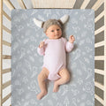 FHMJYH 2PC Super Soft Stretch Knit Crib Sheet Set Microfiber 52x28 Brown Beige