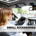 TSTESE Car Sunglass Holder Tesla Cybertruck 2024-2025 Leather White Organizer
