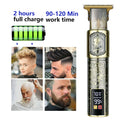 Hilandkom Hair Clippers Men Cordless T-Blade Trimmer Rechargeable LCD Figure-03