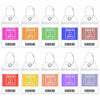 10 Pack Princess Clear Luggage Tag Holders with Steel Loops for Cruise Ships