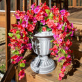 Ivydale Artificial Hibiscus Hanging Flowers UV Resistant Outdoor 2pcs Fuchsia