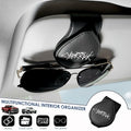 TSTESE Car Sunglass Holder Tesla Cybertruck 2024-2025 Leather White Organizer