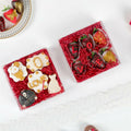 RomanticBaking 20 Pack 6x6x2in Clear Window Cookie Boxes PET Material