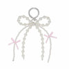 ICFIRSION Pearl Bow Keychain for Women Coquette Purse Bag Charm Style1