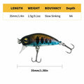 1ZU 3-Pack Fishing Lures with VMC Hooks Crankbait Bass Perch Walleye Trout Pike