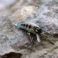 1ZU 3-Pack Fishing Lures with VMC Hooks Crankbait Bass Perch Walleye Trout Pike