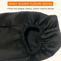Kewucn 2PCS Car Front Seat Armrest Covers Elastic Fabric Universal Black