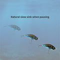 1ZU 3-Pack Fishing Lures with VMC Hooks Crankbait Bass Perch Walleye Trout Pike