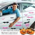 Konohan Halloween Bat Magnets 15 Pcs 3D PVC Black Pink Hot Pink 16x4-8x4cm