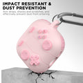 AirPods 4th Gen Case Shockproof Silicone with Cleaner Kit & Keychain Pink