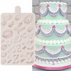 ICNYEKl Hemp Rope Fondant Mold Bohemian Tassel Silicone Cake Baking Decor