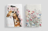 Ymaotrade 2-Pack Giraffe & Flower Dish Towels Microfiber Quick Dry 24x16in