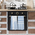 TAEDIN 2PCS Blue Abstract Art Kitchen Towels 16x24in Dish Tea Towels
