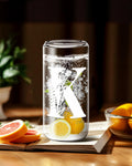 Monogrammed Glass Tumbler Cup with Lid & Straw Personalized Gift OPEN BOX