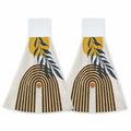 CIAIDU Halloween Black Cat Kitchen Hand Towels 2-Pack Farmhouse Home