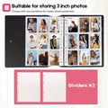 A4 Kpop Photocard Binder 25 Pages 9-Pocket White Album for Instax Mini Photos