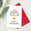 Ogeby Funny Boss Day Card for Him & Her | Appreciation & Humorous Gift