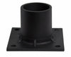 Solus S347-BK Pier Mount Adapter 3" Stub Post Black Aluminum with Hardware