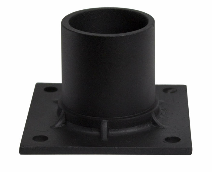 Solus S347-BK Pier Mount Adapter 3" Stub Post Black Aluminum with Hardware