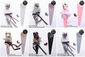 JOSON 24pcs Flower Packaging Bags 6 Colors Single Rose Diamond Heart Gift