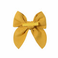 BOENBE LOVED Satin Ribbon Bows Hair Clips for Toddlers, Kids & Teens Red