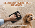 DLIOJHL Pet Hair Removal Gloves Cat & Dog Hair Cleaner Black Red