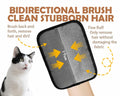 DLIOJHL Pet Hair Removal Gloves Cat & Dog Hair Cleaner Black Red
