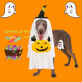 Dog Cat Halloween Pumpkin Ghost Costume Funny Cute Pet Outfit Medium