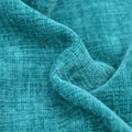 CaliTime Chenille Throw Pillow Covers 24x24 Set of 2 Lake Blue